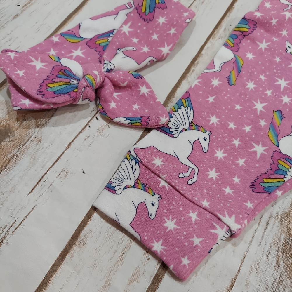 Baby Unicorn Sleeper Set plus 2 Leggings - Picture 7 of 12